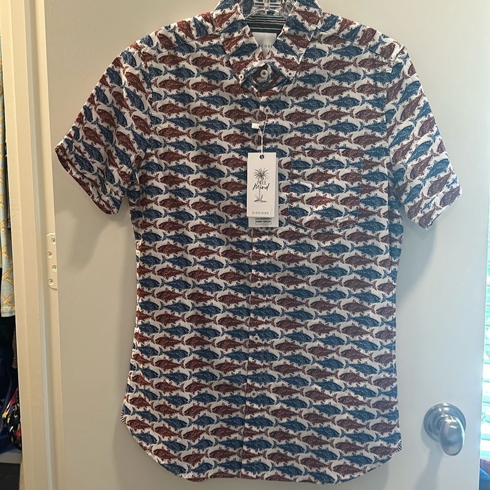 Zipcode short sleeved casual dress shirt